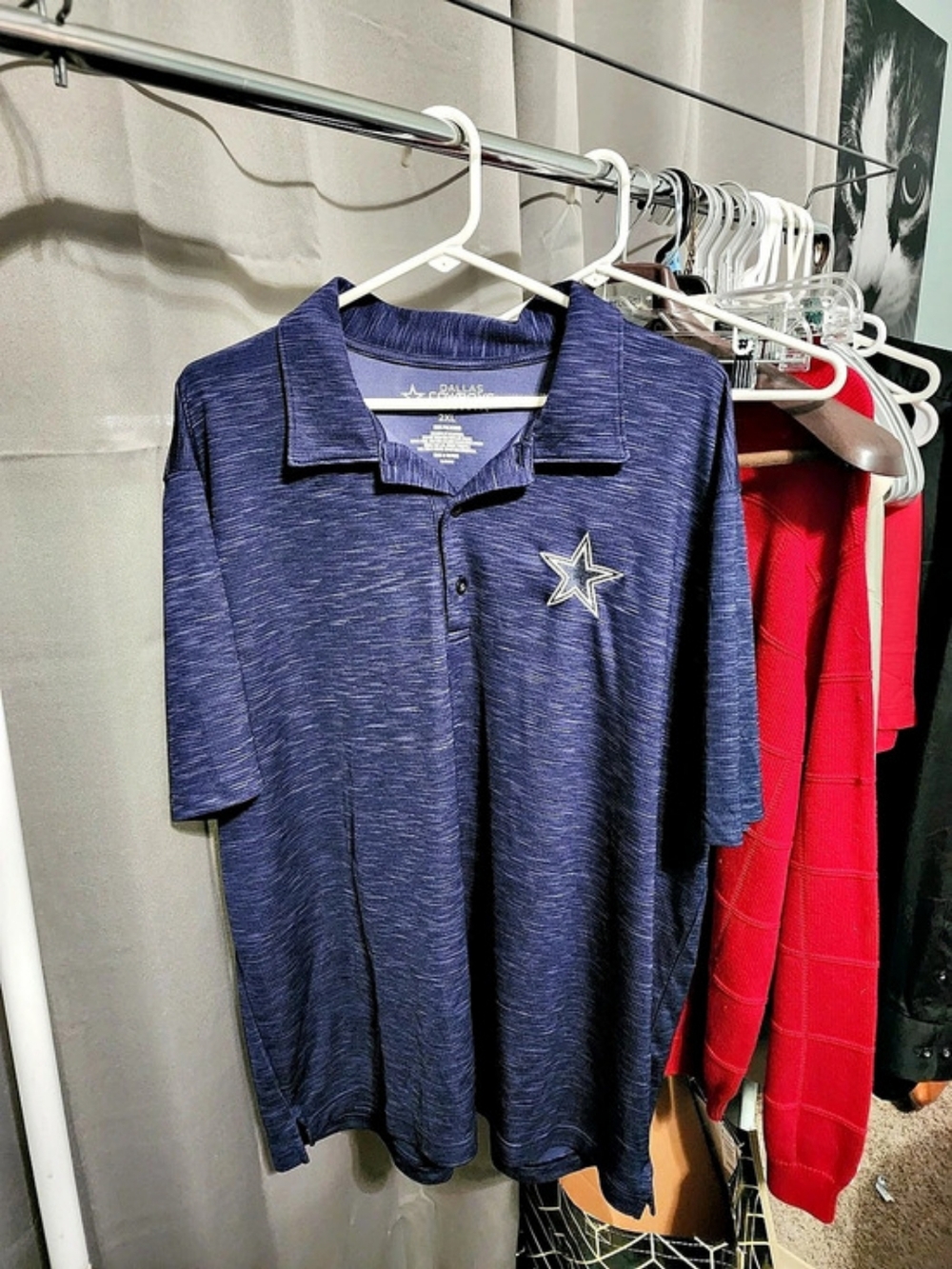 Dallas Cowboys Authentic jersey Men's Blue Polyester Size 2XL Like New